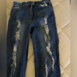 ripped jeans fashion nova